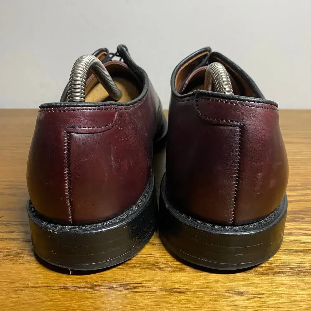 Allen Edmonds Mens Boardroom Cap Toe Oxford Dress Shoes Burgundy Oxblood US 9.5D